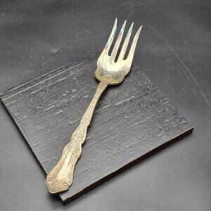 Antique Silverplate Rogers AA Serving Fork With Intricate Floral Design HS274
